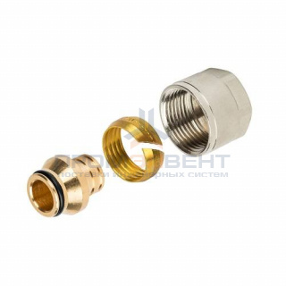 Соединение резьбозажимное STOUT - 16x2.2 x 1/2" (для труб из сшитого полиэтилена)