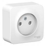Розетка без заземления со шторками Blanca Schneider Electric 16А 250В белая