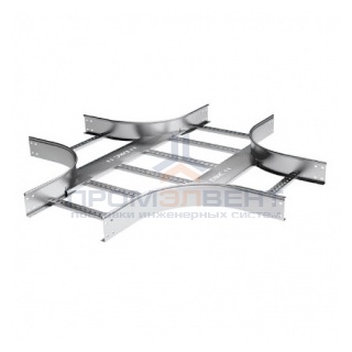 Х-ответвитель 80х400 R300, нержавеющий