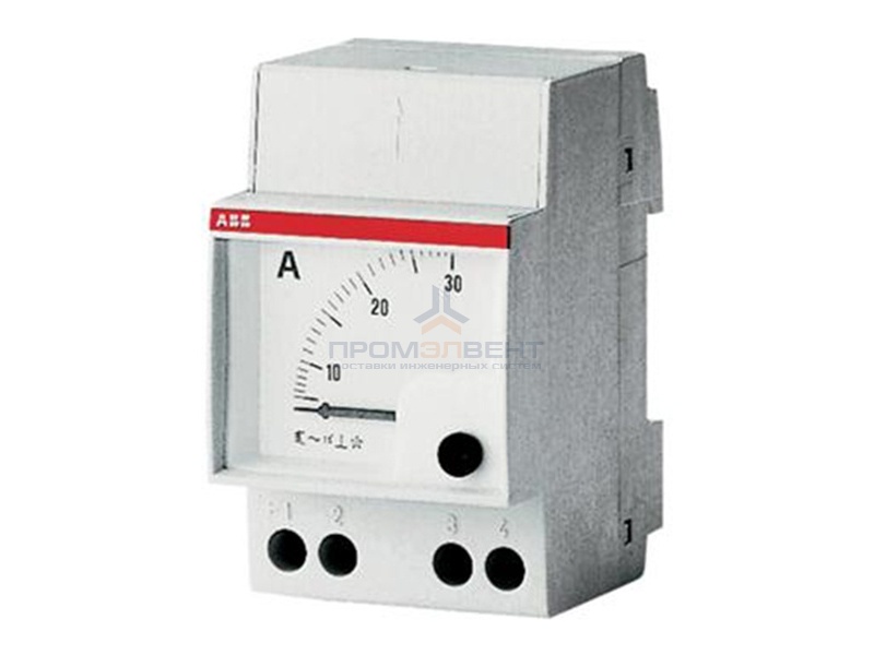 Амперметр ABB AMT 1/30 модульный переменного тока 30А, прямого измерения